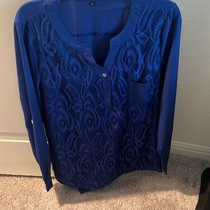 Royal blue blouse